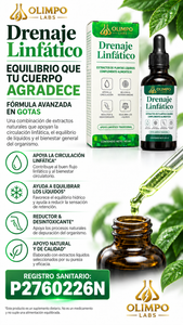 DRENAJE LINFÁTICO OLIMPO LABS EXTRACTOS DE PLANTAS LÍQUIDOS 60 ML